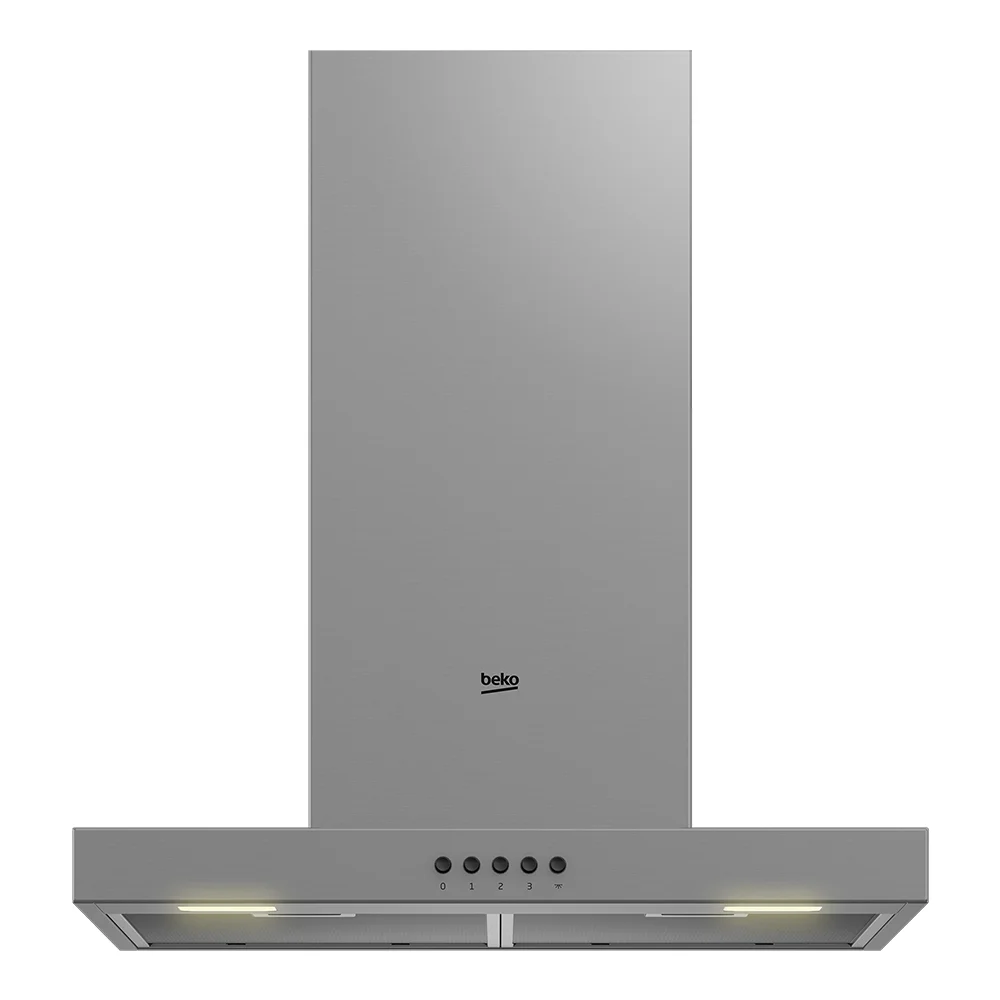 Beko Beko 60cm Range Hood Inox (2 LED Lights, 3 Power Levels, 2 Grease Filters, B Energy Class, Made in Turkey) (BHCB 61622BXH)