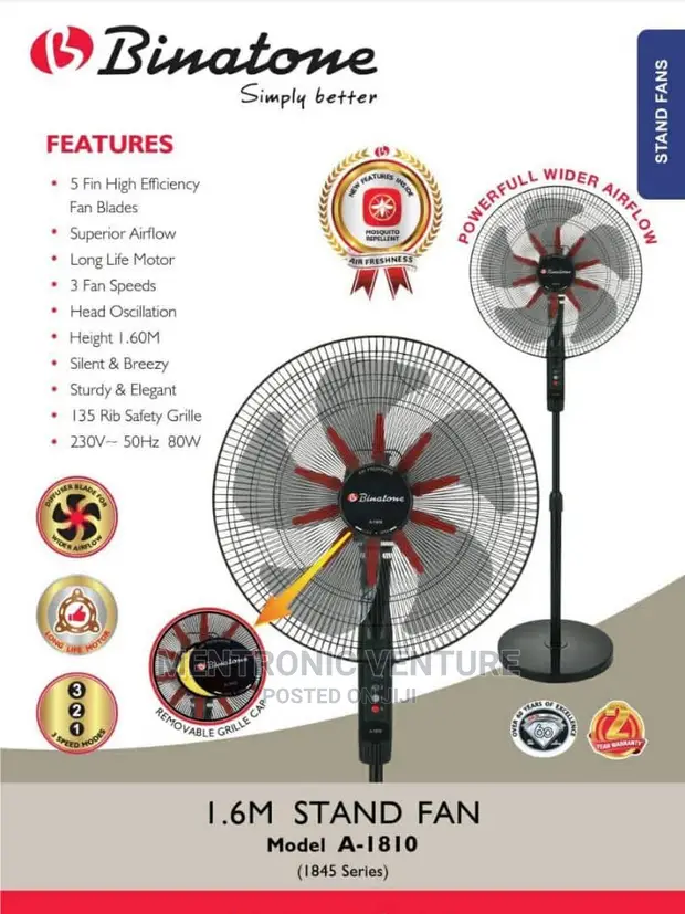 Binatone Standing Fan (A1810)