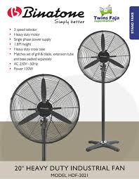 Binatone Industrial Fan (HDF-2021)