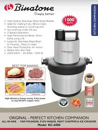 Binatone Fufu Maker / Yam Pounder (KC-6000)