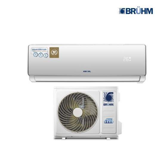 Bruhm 1.5HP Split Air Conditioner 12000BTU (R410 Gas, With Kit) (BAS-12RCEW)