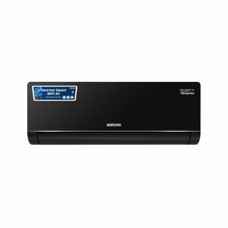 Bruhm 1.5HP Wi-Fi Smart Inverter Split AC 12000BTU (Bruhm Black Glass, Black, R32, With Kit) (BAS-121HPB)