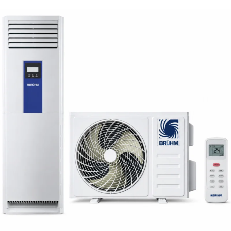 Bruhm 3HP Floor Standing Inverter AC 24000BTU (R32 Gas, Free Installation Kit) (BAF-24IC3W)