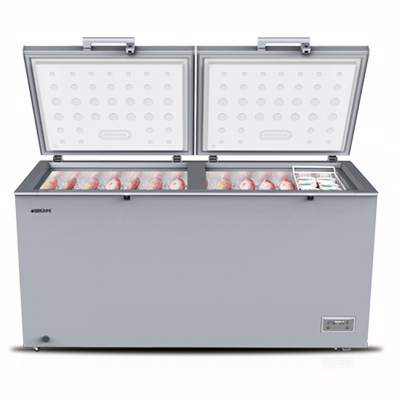 Bruhm 500L Double Door Chest Freezer (Silver, R600) (BCD-500M)