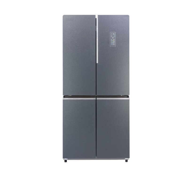 Bruhm Bruhm 510L Four Door Inverter Refrigerator No Frost (Bruhm Black, Colour Touch Screen Display, Glass Finish) (BFQ-510ENG)