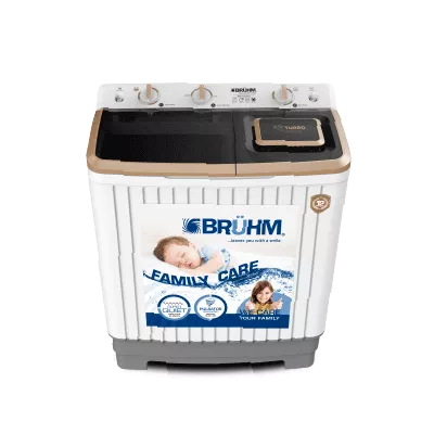 Bruhm 11kg Twin Tub Semi-Automatic Washing Machine (Cleaning Filter, Transparent Lid, Wind Jet Dry) (BWT-110H)