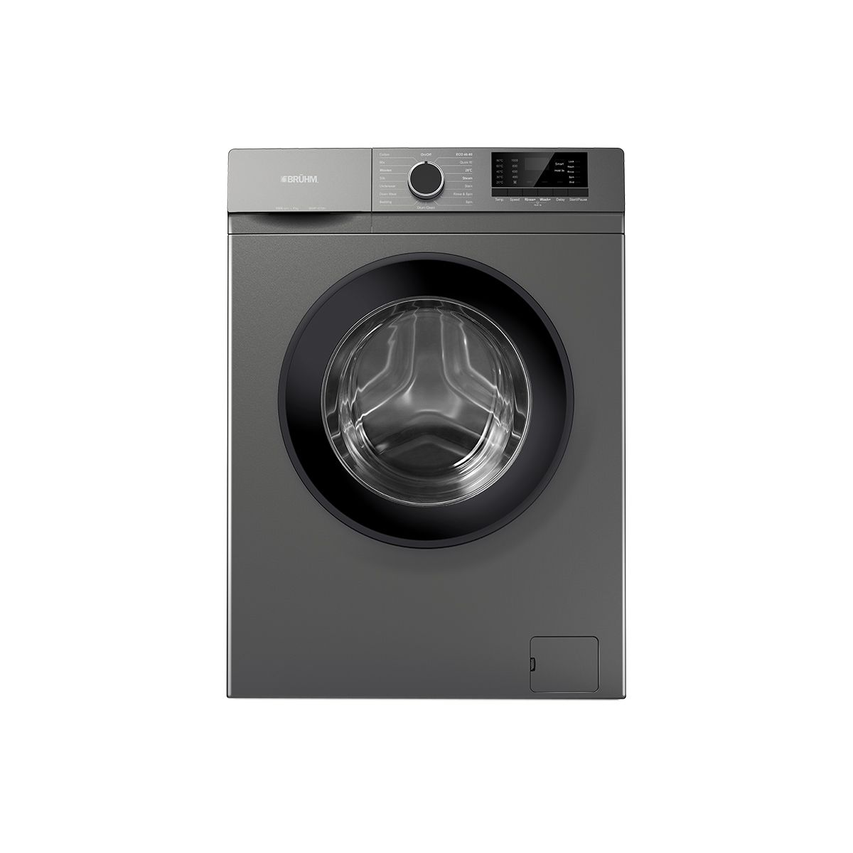Bruhm 7kg Front Load Washing Machine Wash & Spin (Titanium Dark Silver, 1000 RPM) (BWF-070H)