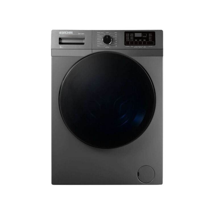 Bruhm 9kg Inverter Front Load Washing Machine Wash & Spin (Titanium Dark Silver, Energy Saving, 1200 RPM) (BWF-090H)