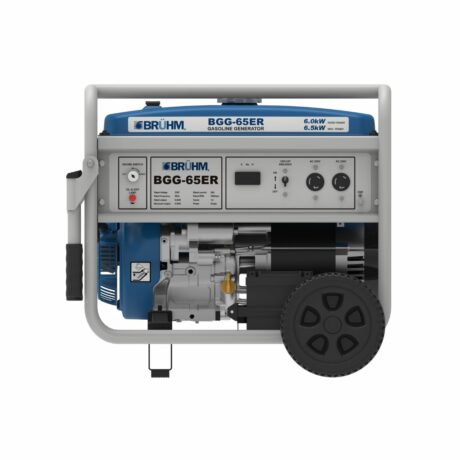 Bruhm 6.5KW Petrol Generator Electric Start (100% Copper, 4-Stroke Engine, AVR, Wheels & Handles) (BGG-65ER)