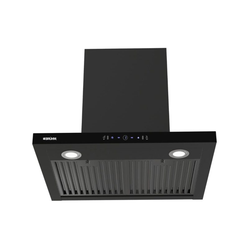 Bruhm 60cm T-Type Range Hood (3 Speeds, Touch Control with Motion Sensor, 230W Copper Motor, Black) (BHT-60FB)