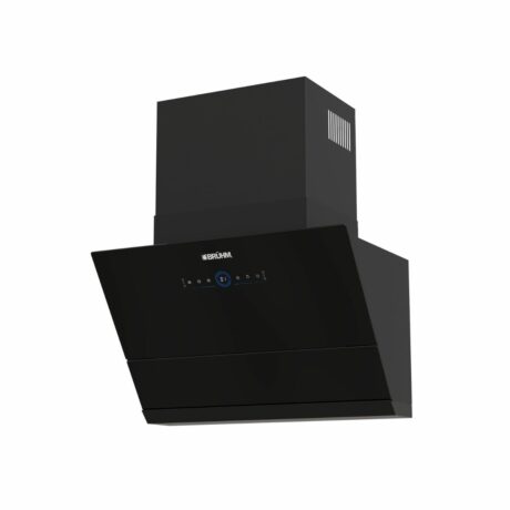 Bruhm Bruhm Pyramid Glass Range Hood (3 Speed Controls, Strong Suction, LED Lights, Heat Auto Clean, Metal Oil Cup) (BHV-60FB)
