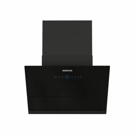 Bruhm Pyramid Glass Range Hood (3 Speed Controls, Strong Suction, LED Lights, Heat Auto Clean, Metal Oil Cup) (BHV-60FB)