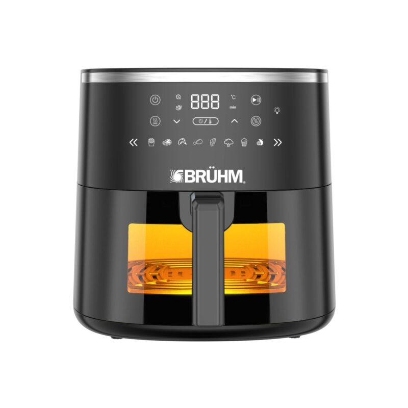 Bruhm 5.7L Air Fryer (Touch Control, 8 Recipe Presets, Shake Reminder, Detachable Non-Stick Drawer) (BFE-571750B)