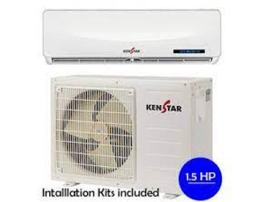 Kenstar 1.5HP Wall Split, R410A, Timer, Copper Condenser, Auto Restart, High Density Filter, Multiple Indoor Fan Speed, Power Cooling (KS-12MFS (without kit))