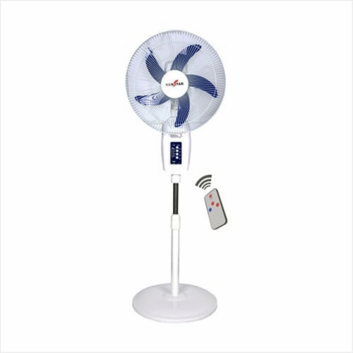 Kenstar 16 Inch, Rechargeable Standing Fan, 3 Speed Regulator, 5 Blades, Super Quiet, Turbo Airflow, Adjustable Oscillation, Timer (KS-16RE)