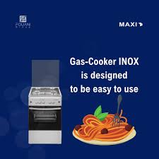 Maxi 50x50cm 3 Gas + 1 Electric Standing Gas Cooker 5050 31 INOX (Inox)