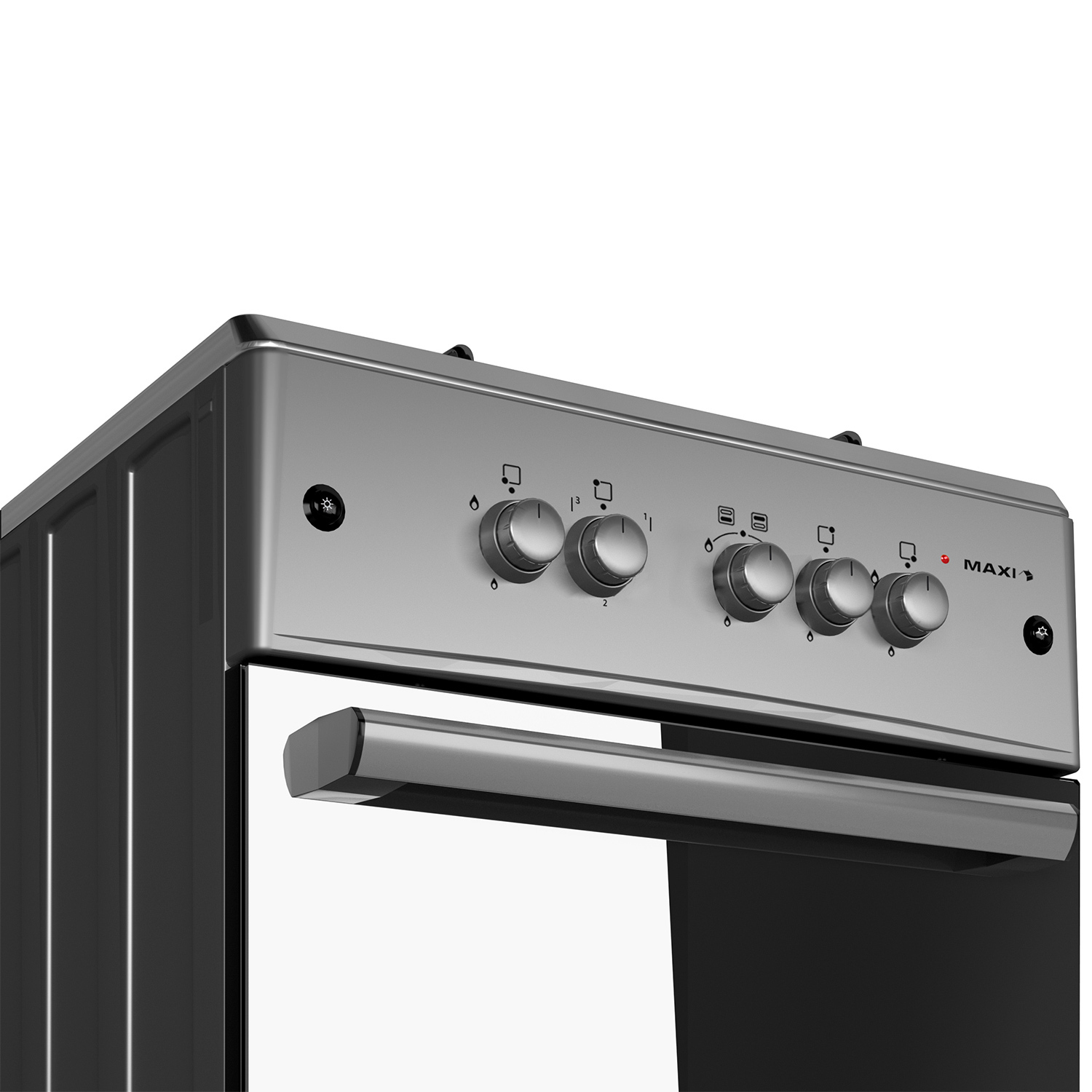 Maxi 3 Gas + 1 Electric Standing Gas Cooker 6060 M4 Inox (Inox)