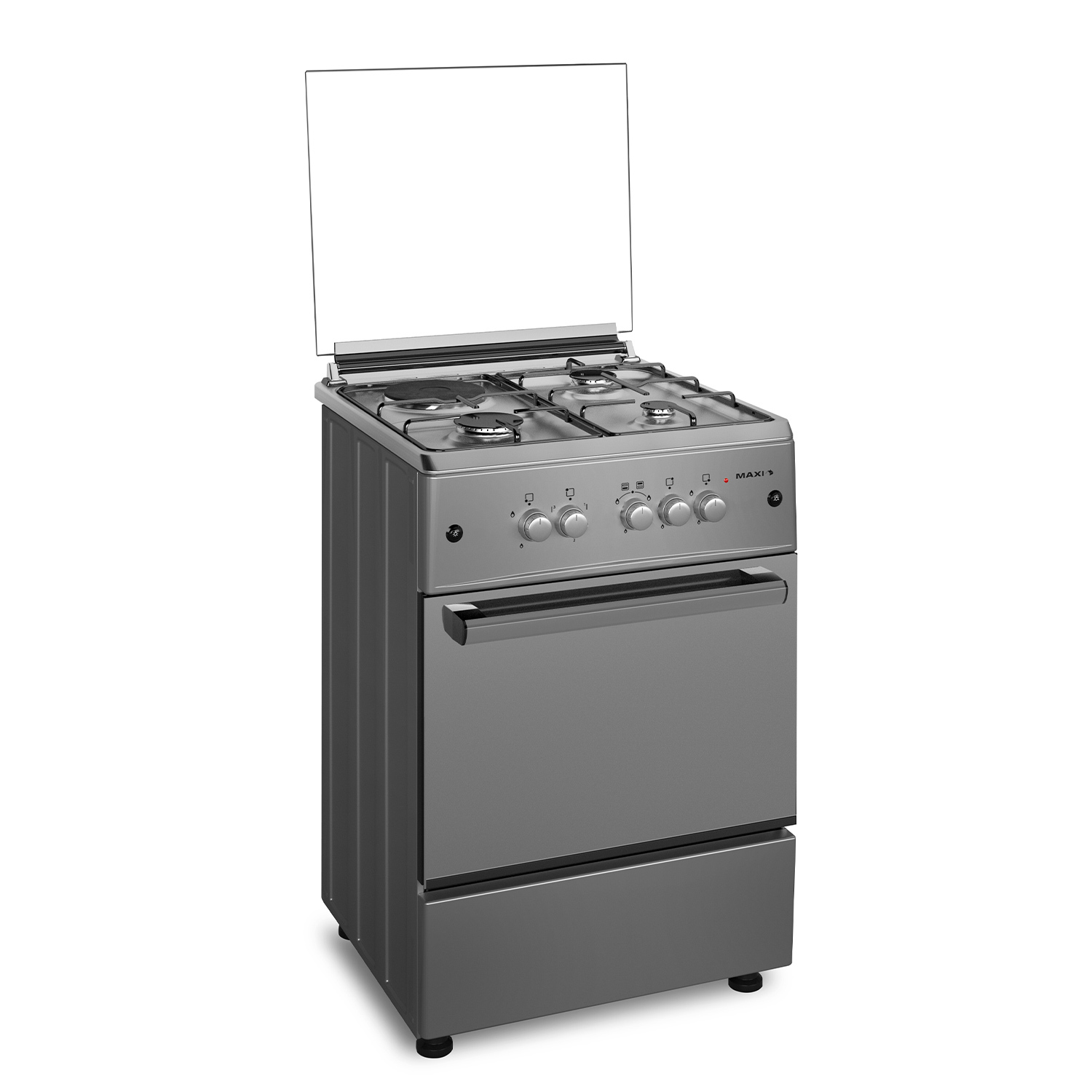 Maxi 3 Gas + 1 Electric Standing Gas Cooker 6060 M4 Inox (Inox)