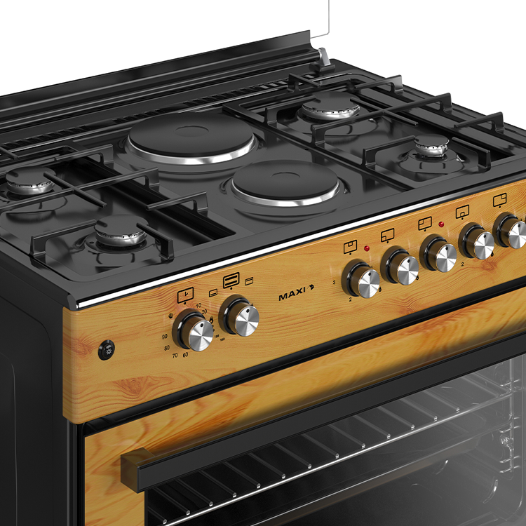 Maxi 60x90cm 4 Gas + 2 Electric Standing Gas Cooker 60*90 (4+2) WOOD