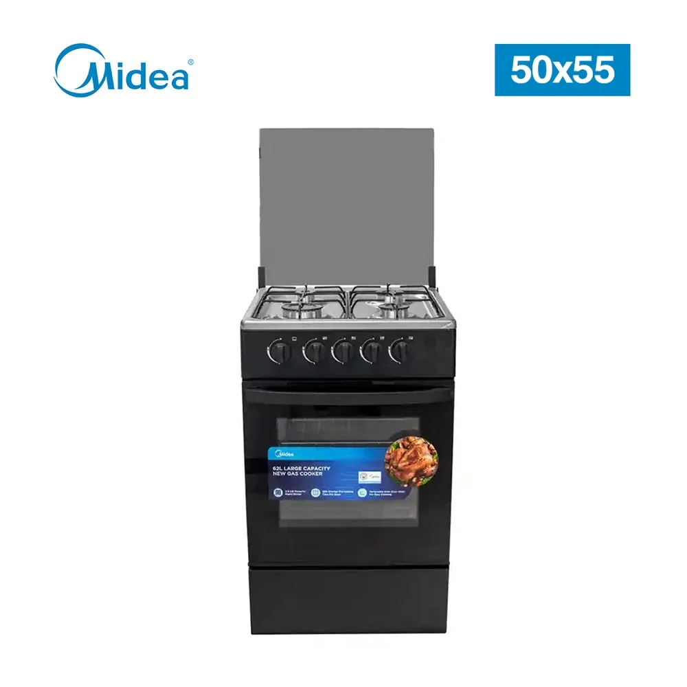 Midea 3 Burner Standing Gas Cooker 5055-3G007-B
