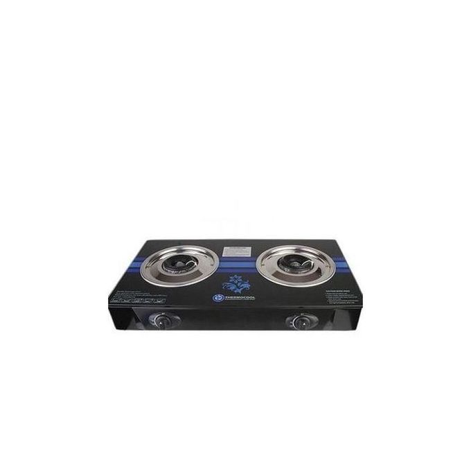 Nexus NX-205Bb (1) Glass Double Burner Gas Stove (NX-205BB)