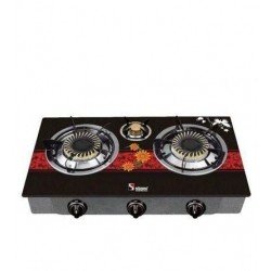 Nexus NX-306 Br (1) Glass Three Burner Gas Stove (NX-306)