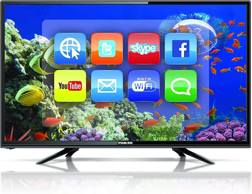 Nikai 32-Inch 32" Smart, Android, 1GB RAM, 8GB Flash Drive, Quad Core Processor, 16W Speaker (NTV3200SLED-FL)