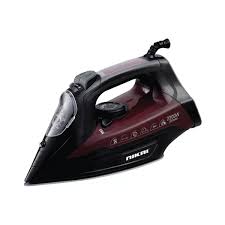 Nikai Steam-Dry-Spray Iron, Nano Ceramic Sole Plate, 2200W, Powerful Burst Steam (NSI707TS)