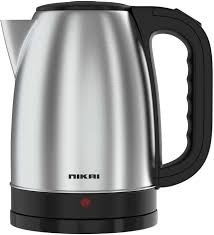Nikai 1.7L Kettle, Stainless Steel, Auto Shut Off, Transparent Water Gauge, 1850-2200W (NK420A)