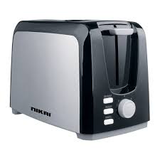 Nikai 2 Slice Toaster, Cancel, Defrost and Reheat Functions, 750W (NBT555S1)