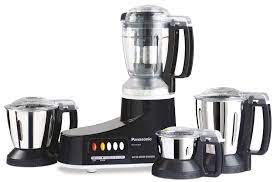 Panasonic Super Mixer Grinder, 1000W, 3 Stainless Steel & 1 Unbreakable Polycarbonate Blender Jar (MX-AC400)