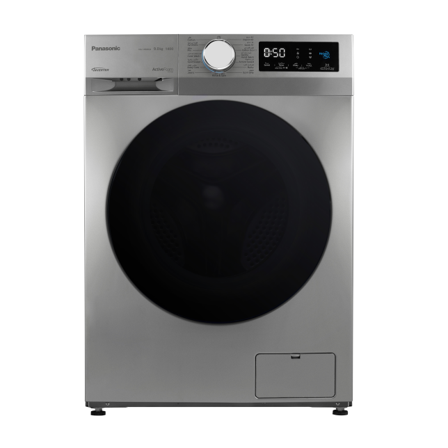 Panasonic Inverter, Front Loading Automatic Washer 9KG, 1400 RPM, Dark Grey (NA-149G4LAS)