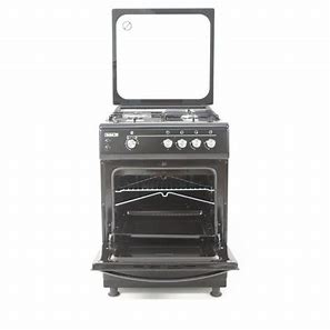Scanfrost 60X60 4 Gas Burners With Gas Oven, Grill, Burner Ignition Black (CK6400B)