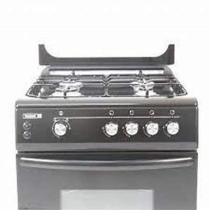 Scanfrost 60X60 4 Gas Burners With Gas Oven, Grill, Burner Ignition Black (CK6400B)