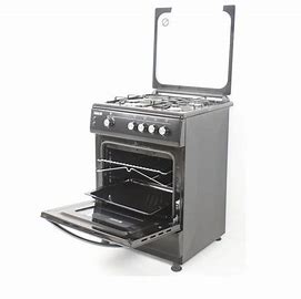 Scanfrost 60X60 3 Gas Burners 1 Hotplate Black (CK6302B)