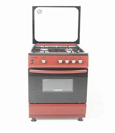 Scanfrost 60X60 3 Gas Burners 1 Hotplate Burgundy (CK6302R)