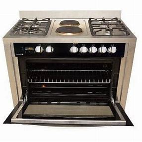 Scanfrost 90X60 4 Gas 2 Hotplate With Gas Oven, Gas Grill, Full Auto Ignition SS Finish (SFC9423SS)