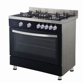 Scanfrost 90X60 4 Gas 2 Hotplate With Gas Oven, Gas Grill, Full Auto Ignition Matt Black Finish (SFC9423B)