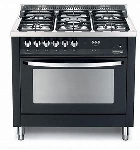 Scanfrost 90X60 5 Gas (1WOK) With Oven, Grill, Full Auto Ignition Inox Finish (SFC9502SS)