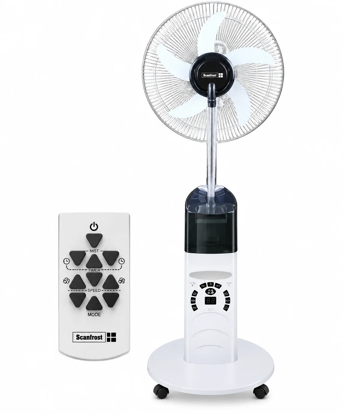 Scanfrost 16'' Mist Rechargeable Fan With Remote (SFRF161K)