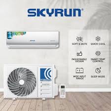 Skyrun 1.5HP Split Air Conditioner - Copper Condenser, Super Cooling Blue Fin,Free Installation Kit 3M (KF-35GWC-FC/X)