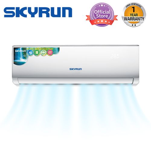 Skyrun 1.5HP Split Air Conditioner - Copper Condenser, Super Cooling Blue Fin,Free Installation Kit 3M (KF-35GWC-X8/T)