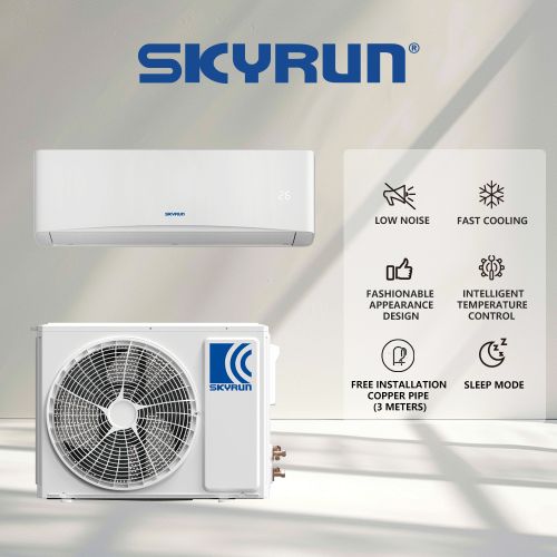 Skyrun 1.5HP Split Air Conditioner - Copper Condenser, Super Cooling Blue Fin,Free Installation Kit 3M (KF-35GWC-CT/D)