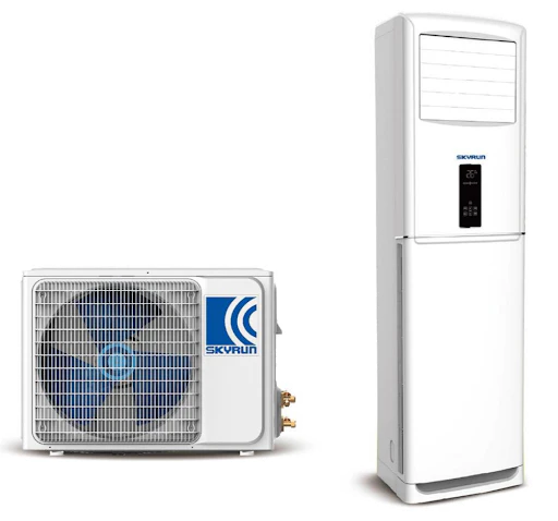 Skyrun 3HP Floor Standing Air Conditioner - 10 Meters Air Flow, Supper Cooling , Blue Fin,Free Installation Kit 3M (KF-75LWC-AD/X)