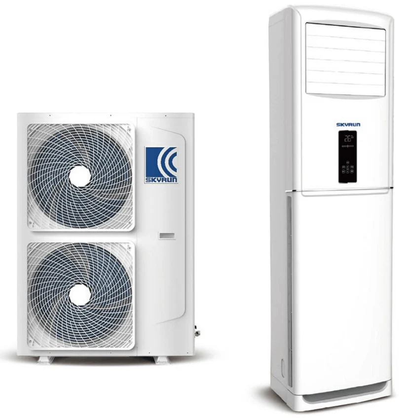 Skyrun 5HP Floor Standing Air Conditioner - 10 Meters Air Flow, Supper Cooling , Blue Fin,Free Installation Kit 5M (KF-120LWC-AD/X)