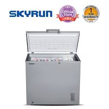 Skyrun 200L 200Lts,Low Noise,Fast Cooling,Grey & white color,R600a,outside condenser (BD-200A)