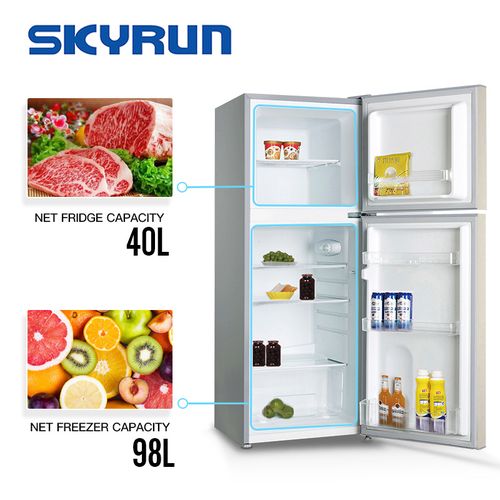 Skyrun 138L 138Lts,Low Noise,Fast Cooling,Silver color,R600a (BCD-138HC)