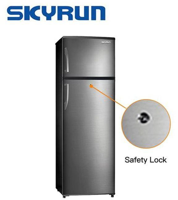 Skyrun 138L 138Lts,Low Noise,Fast Cooling,Silver & golden color,R600a (BCD-138K)