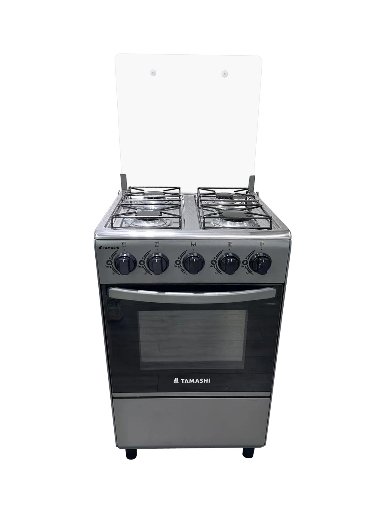 Tamashi 50x55 Gas Cooker 4 Gas Burners with Gas Oven (Black Finish) (NG5540G)