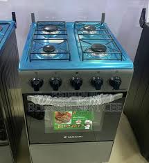 Tamashi 50x55 Gas Cooker 4 Gas Burners with Gas Oven (Black Finish) (NG5540G)